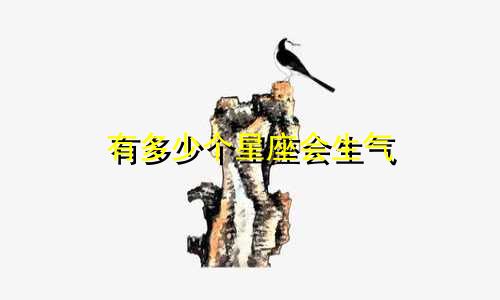 有多少个星座会生气