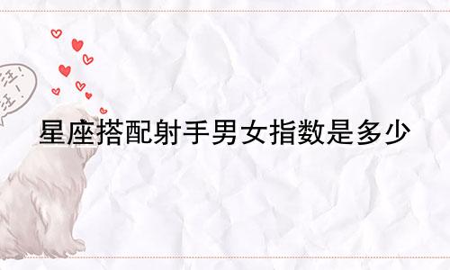 星座搭配射手男女指数是多少