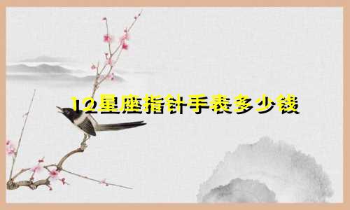 12星座指针手表多少钱