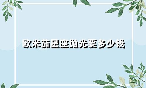 欧米茄星座抛光要多少钱