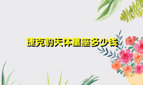 捷克豹天体星座多少钱