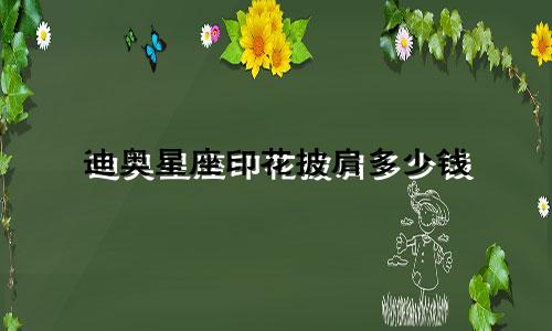 迪奥星座印花披肩多少钱