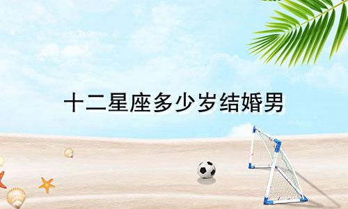 十二星座多少岁结婚男