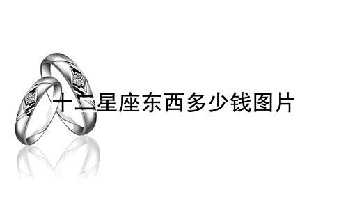 十二星座东西多少钱图片