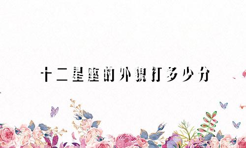 十二星座的外貌打多少分