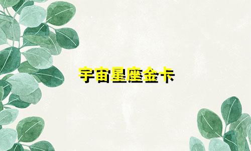 宇宙星座金卡 年费多少钱