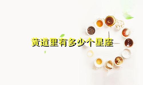 黄道里有多少个星座