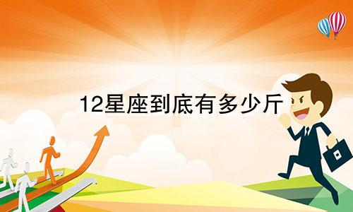 12星座到底有多少斤