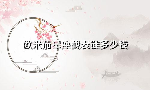 欧米茄星座截表链多少钱