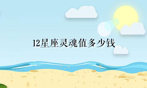 12星座灵魂值多少钱