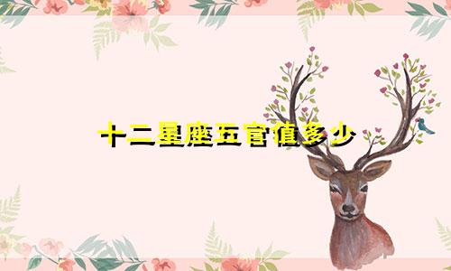十二星座五官值多少