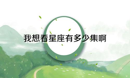我想看星座有多少集啊