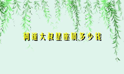 同道大叔星座展多少钱