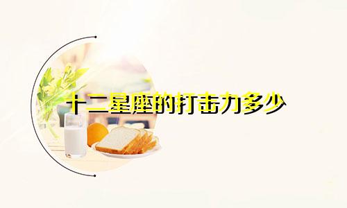 十二星座的打击力多少