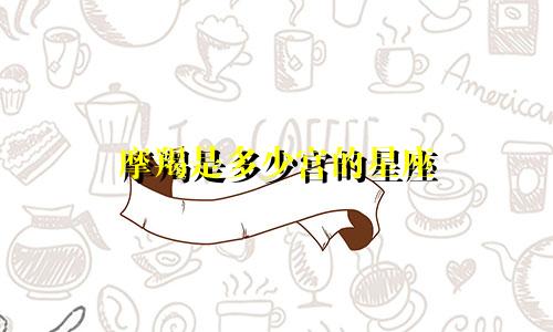 摩羯是多少宫的星座
