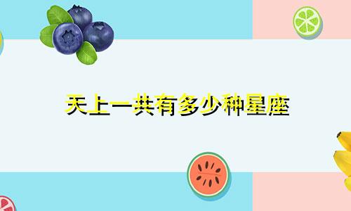天上一共有多少种星座