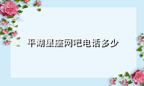 平湖星座网吧电话多少