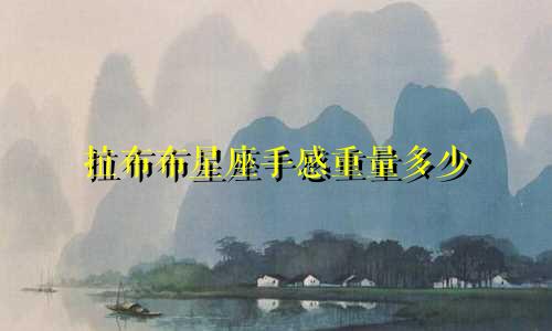 拉布布星座手感重量多少