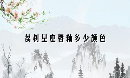 荔树星座唇釉多少颜色