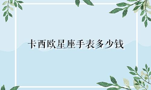 卡西欧星座手表多少钱