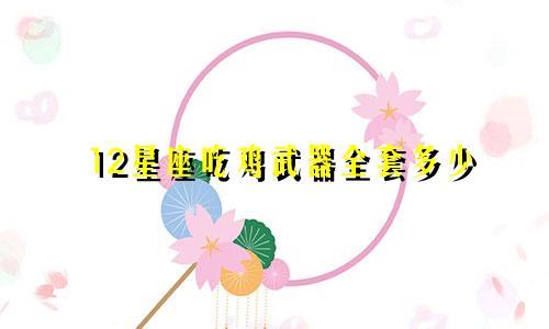 12星座吃鸡武器全套多少