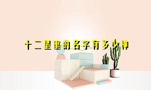 十二星座的名字有多少种