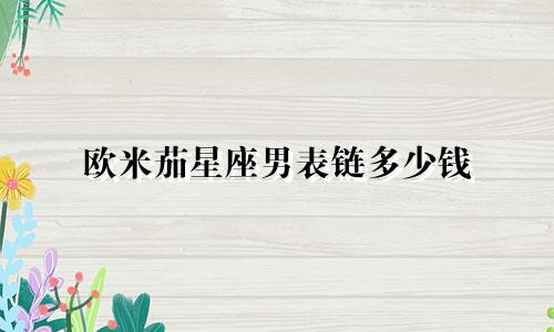 欧米茄星座男表链多少钱