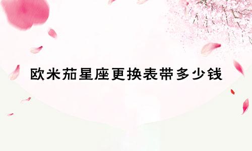 欧米茄星座更换表带多少钱