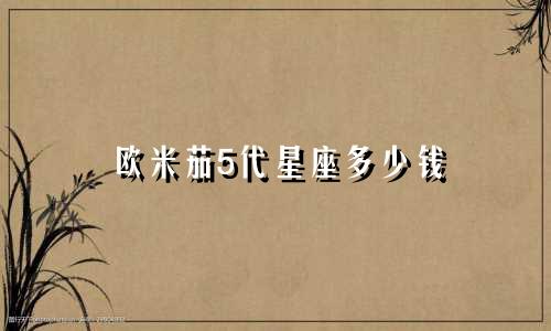 欧米茄5代星座多少钱