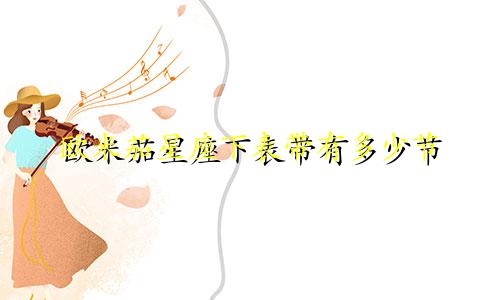 欧米茄星座下表带有多少节