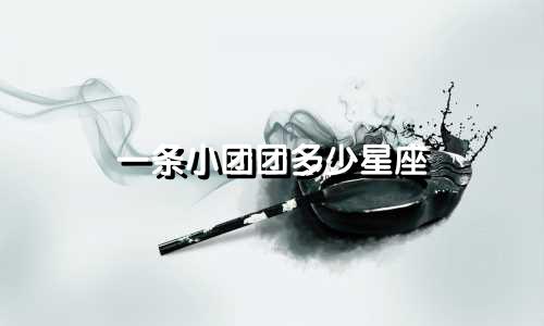 一条小团团多少星座
