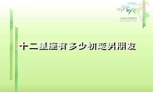 十二星座有多少初恋男朋友