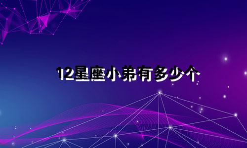 12星座小弟有多少个