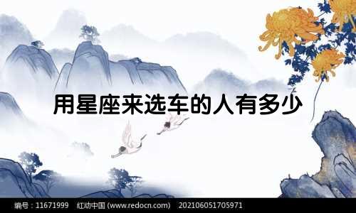 用星座来选车的人有多少