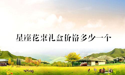 星座花束礼盒价格多少一个