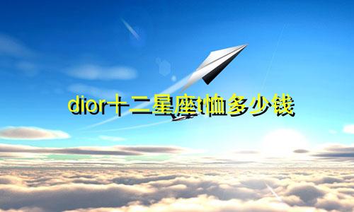 dior十二星座t恤多少钱
