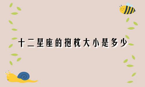 十二星座的抱枕大小是多少