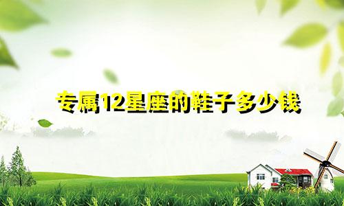 专属12星座的鞋子多少钱