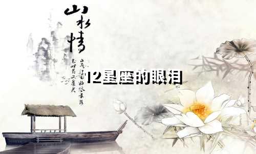 12星座的眼泪 值多少钱