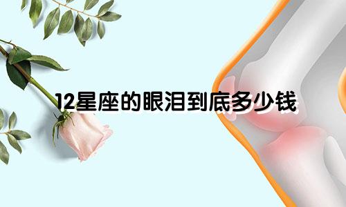 12星座的眼泪到底多少钱