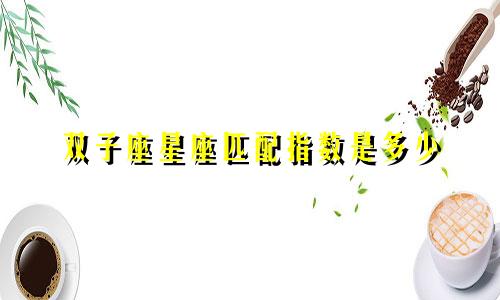 双子座星座匹配指数是多少