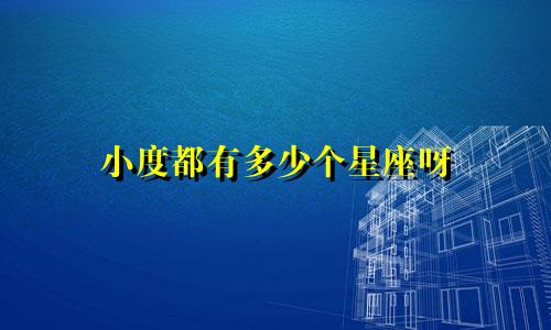 小度都有多少个星座呀