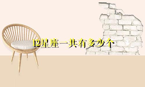 12星座一共有多少个