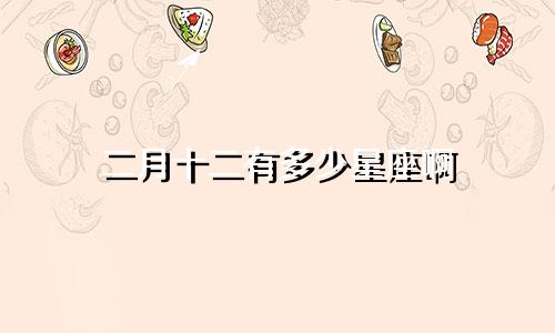 二月十二有多少星座啊
