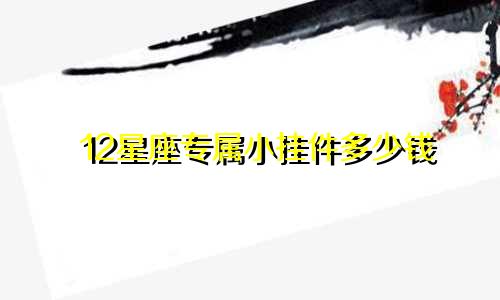 12星座专属小挂件多少钱