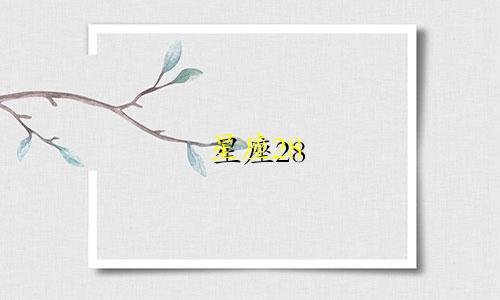 星座28 -5度是多少度