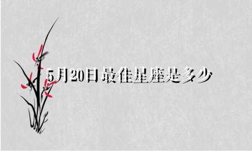 5月20日最佳星座是多少