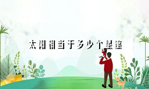 太阳相当于多少个星座