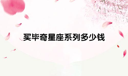 买毕奇星座系列多少钱