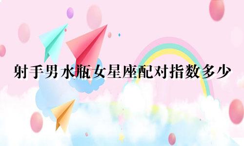 射手男水瓶女星座配对指数多少